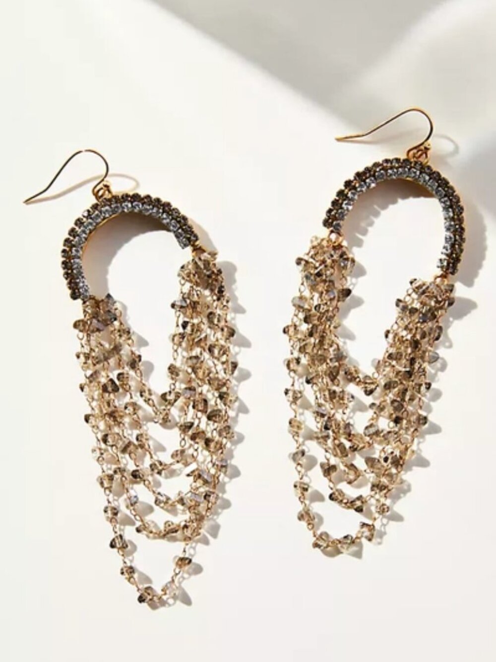 Anthropoogie Drip Fringe Earrings NWT